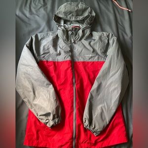 Eddie Bauer full zip hooded windbreaker•size kids (14/16)